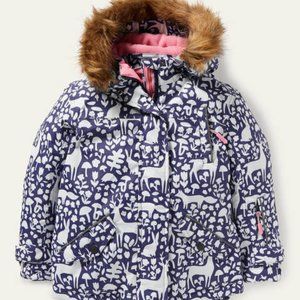 Boden Girls All-Weather Waterproof Jacket Woodland Navy